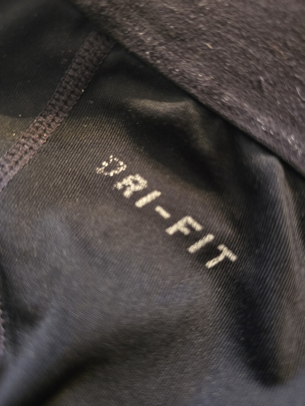 Nike Black Women's Capri Athletic Leggings with Logo Waistband - Picture 6 of 6